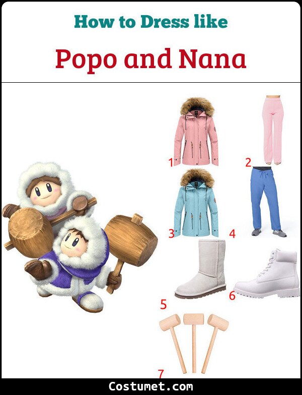 Popo and Nana Costume for Cosplay & Halloween