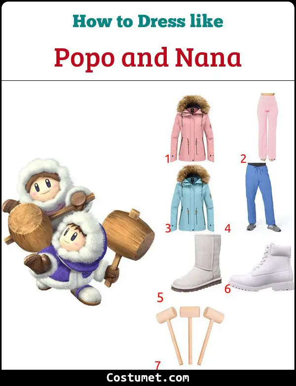 Popo and Nana Costume for Cosplay & Halloween