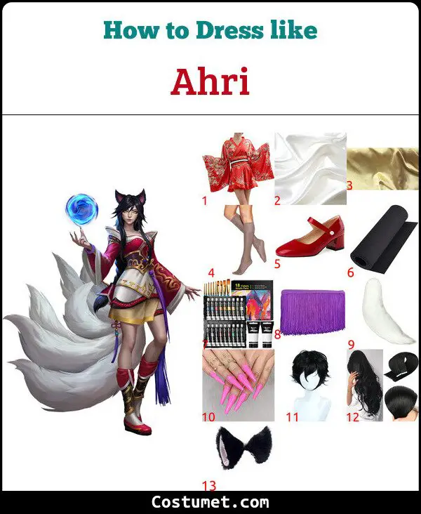 Ahri Costume for Cosplay & Halloween