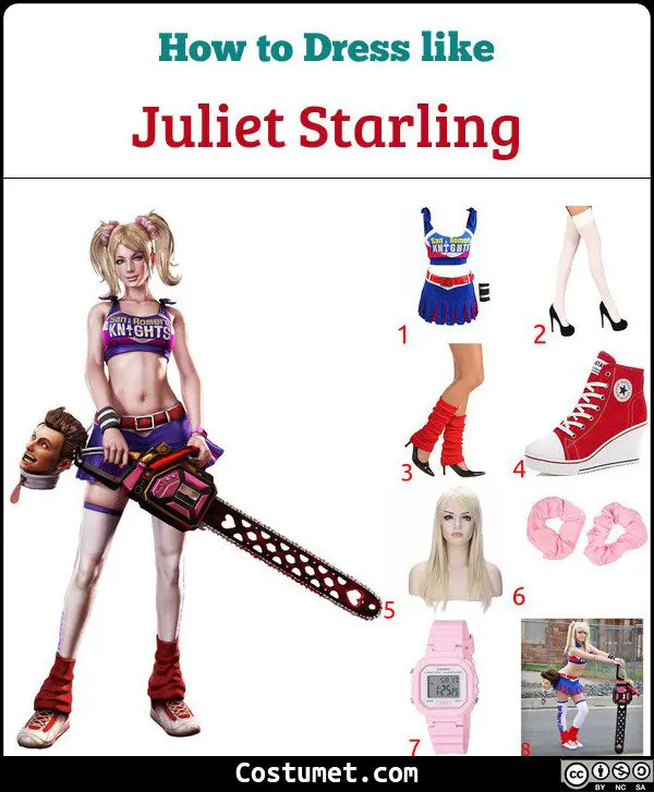 Juliet Starling, Lollipop Chainsaw Costume for Cosplay & Halloween