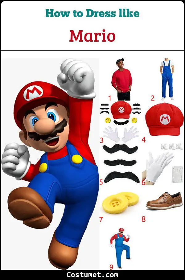 Mario Costume for Cosplay & Halloween