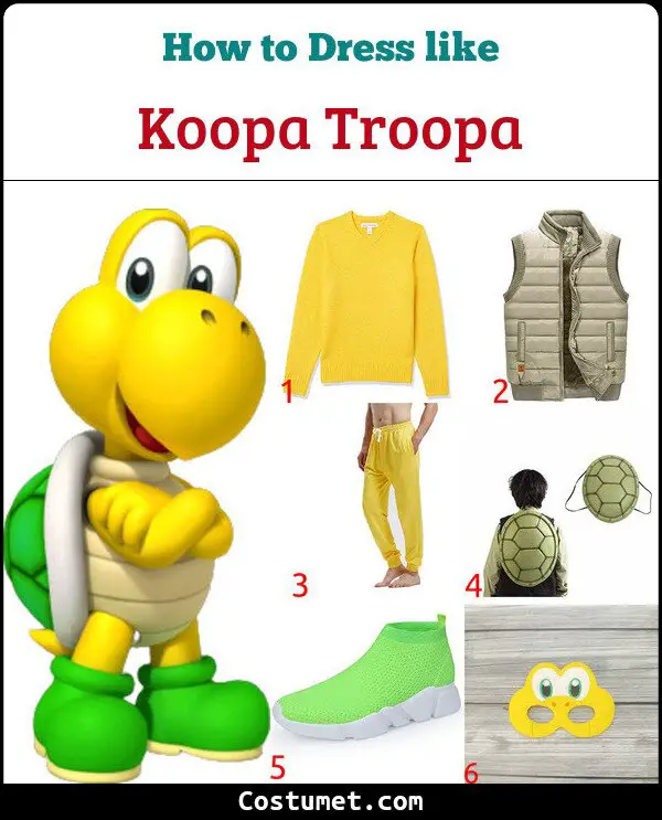 Koopa Troopa Costume for Cosplay & Halloween
