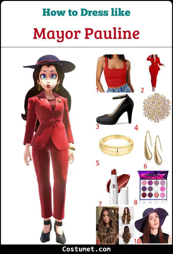 Mayor Pauline Costume for Cosplay & Halloween