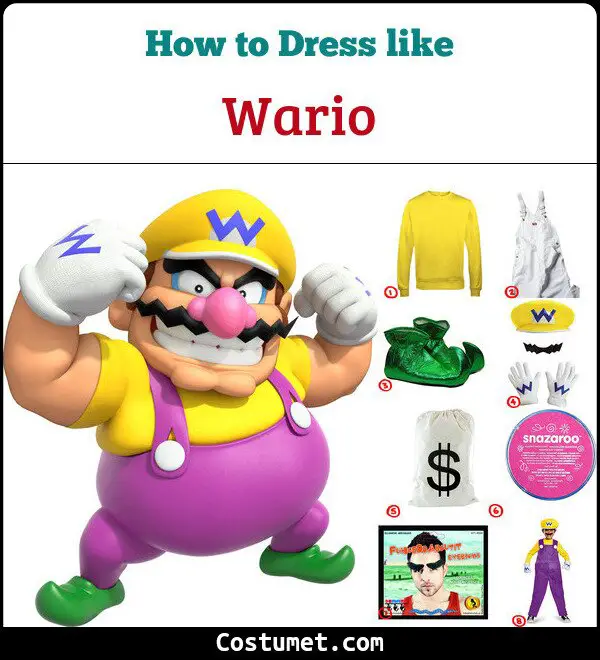 Wario Costume for Cosplay & Halloween