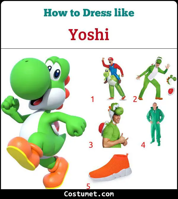 Yoshi Costume for Cosplay & Halloween