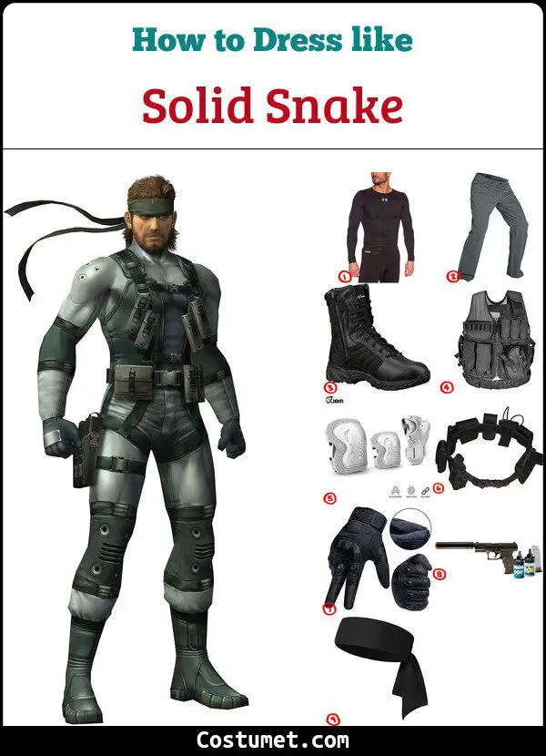 Solid Snake Costume for Cosplay & Halloween