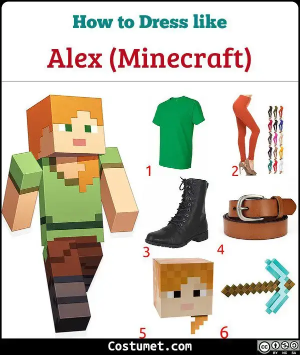 Alex Minecraft Costume For Cosplay Halloween 2020