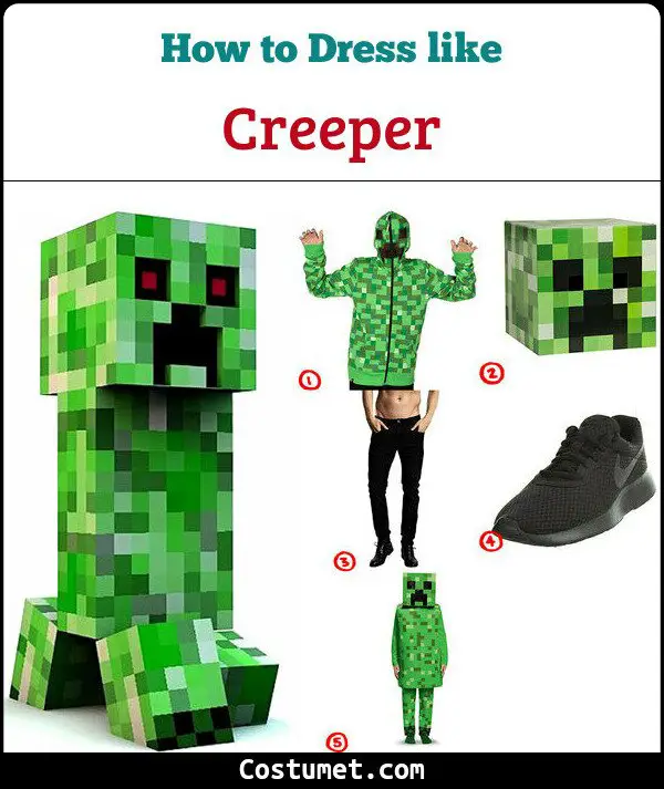 Creeper Costume for Cosplay & Halloween