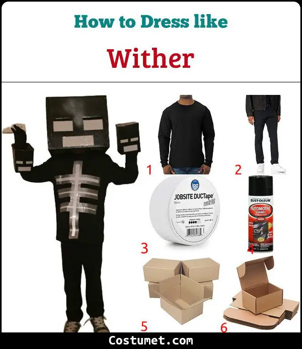 Wither Costume for Cosplay & Halloween