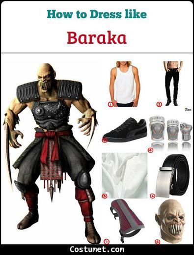 Baraka Mortal Kombat Costume Mortal Kombat Halloween Costume -  Denmark