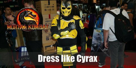 Cyrax may have started out on the bad side, but he’s reformed and decided to side with the light. Cyrax looks like a robotic version of Scorpion with his enhanced ninja armor. One major difference, though, is his full helmet. 