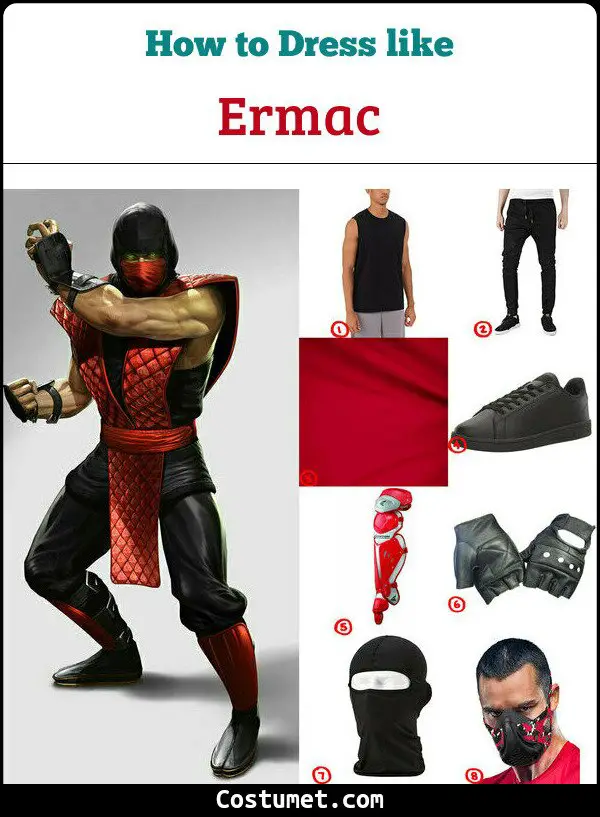 Ermac Costume for Cosplay & Halloween