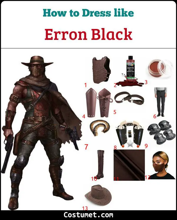 Erron Black Costume for Cosplay & Halloween