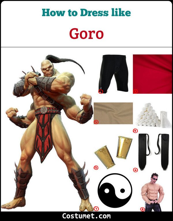 Goro Costume for Cosplay & Halloween