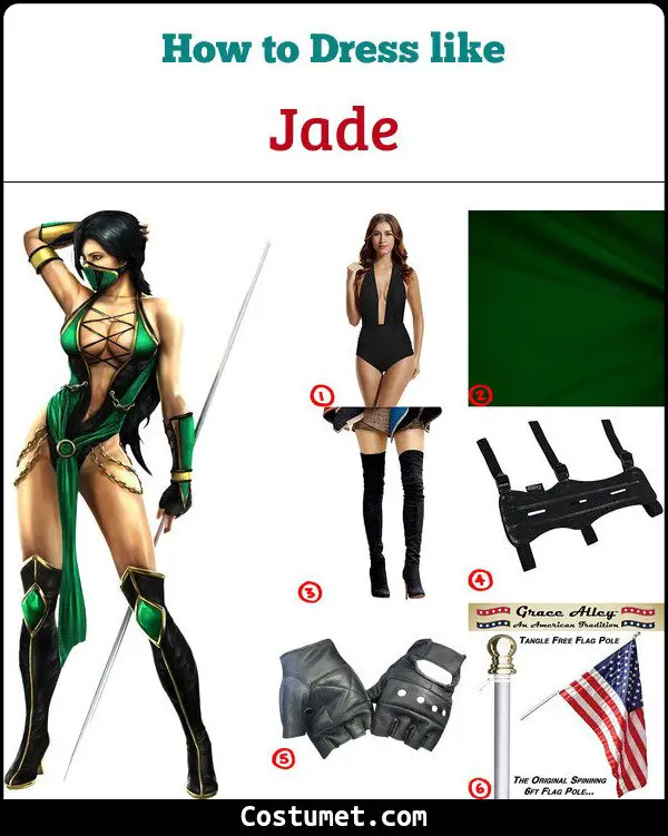 Jade Costume for Cosplay & Halloween
