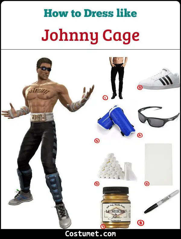 Johnny Cage Costume for Cosplay & Halloween