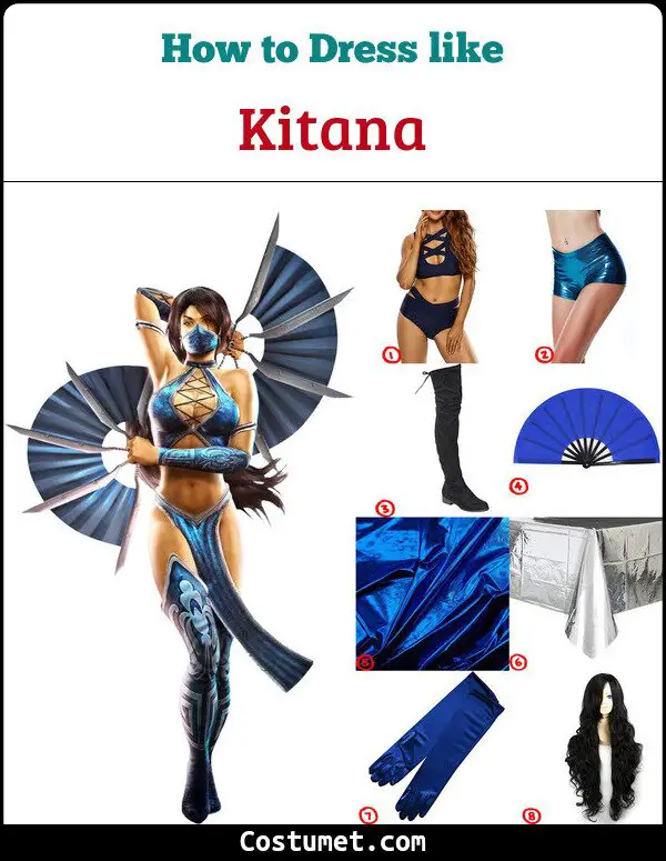 Kitana Costume for Cosplay & Halloween