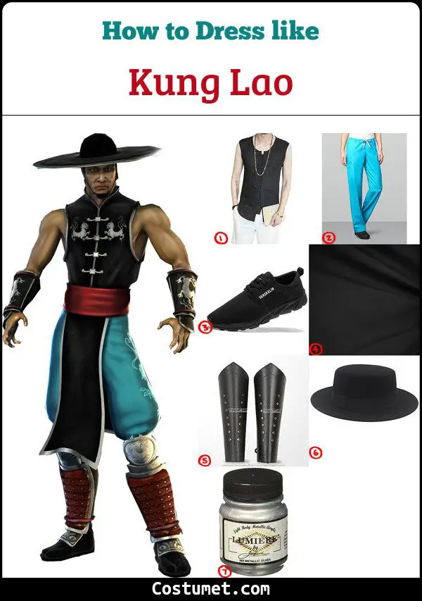Kung Lao Costume for Cosplay & Halloween