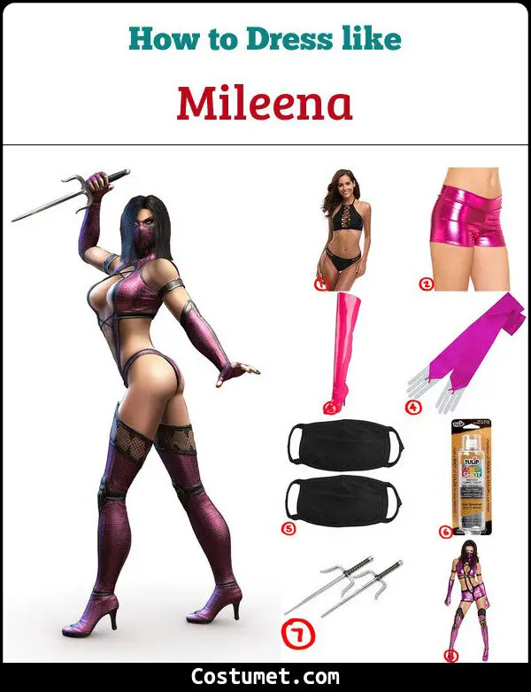 Mileena Costume for Cosplay & Halloween