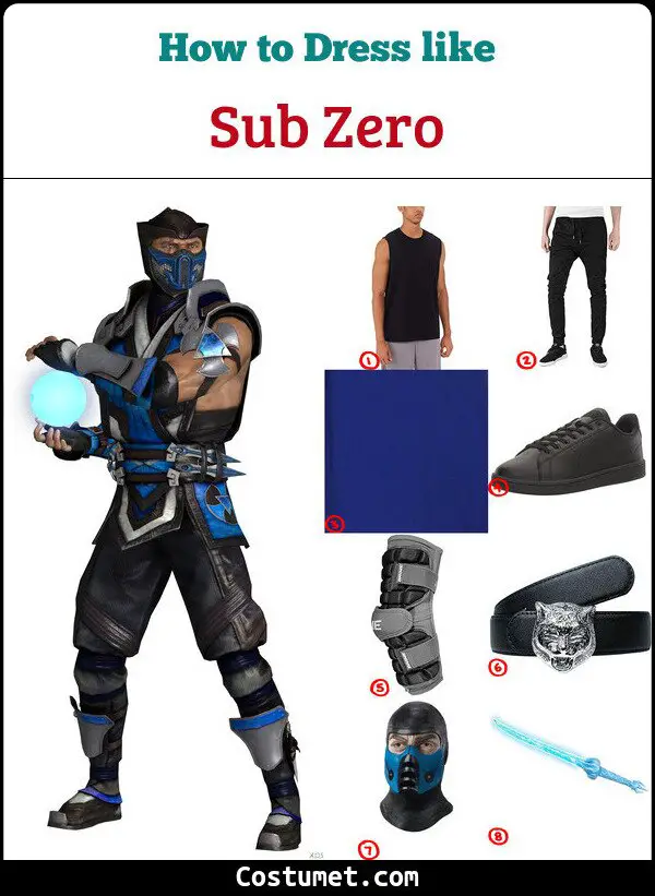 Sub Zero Costume for Cosplay & Halloween