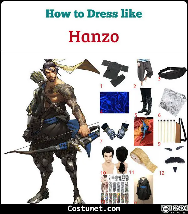 Hanzo Costume for Cosplay & Halloween