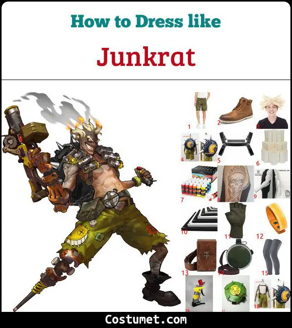 Junkrat Costume for Cosplay & Halloween