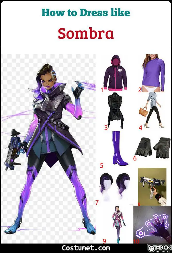 Sombra Costume for Cosplay & Halloween