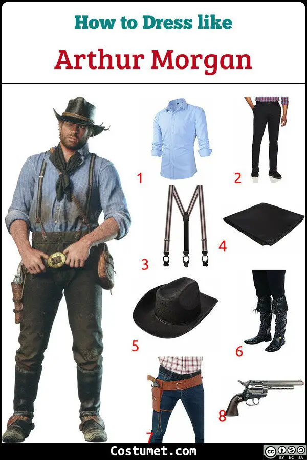 Arthur Morgan Red Dead Redemption Costume For Cosplay Halloween