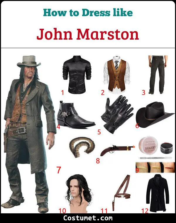 John Marston Costume for Cosplay & Halloween