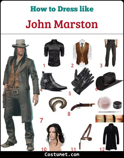 John Marston Dead Redemption) Costume for & Halloween