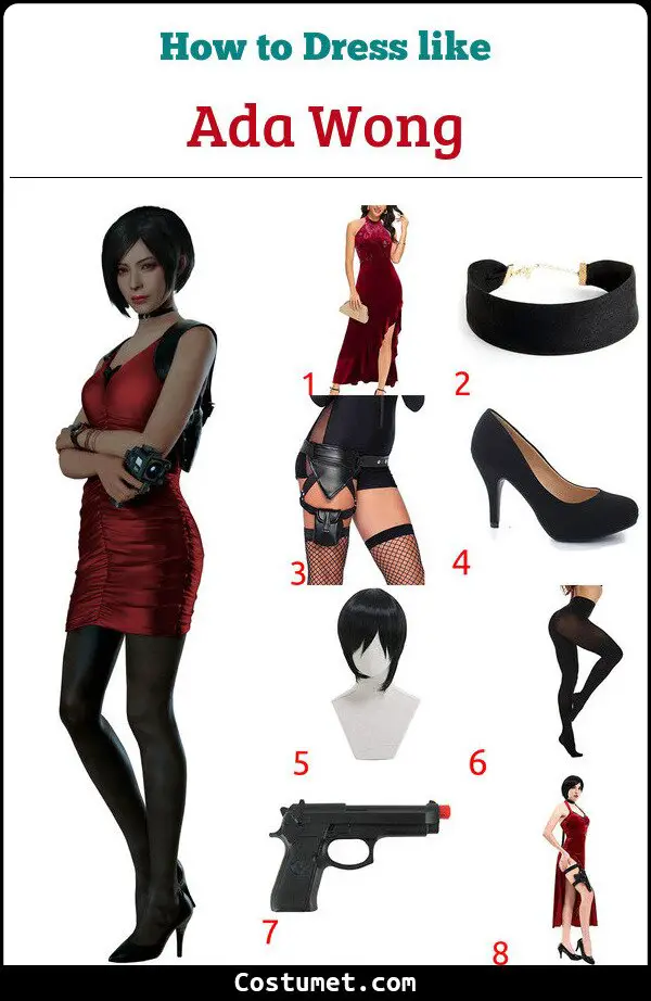 Ada Wong Costume for Cosplay & Halloween