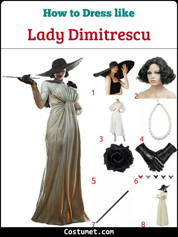 Lady Dimitrescu Costume for Cosplay & Halloween