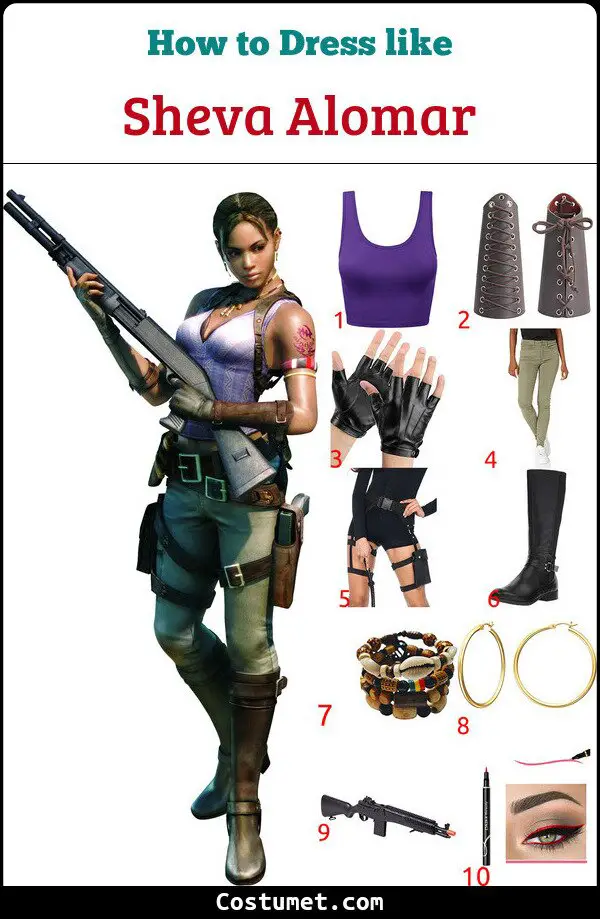 Sheva Alomar Costume for Cosplay & Halloween