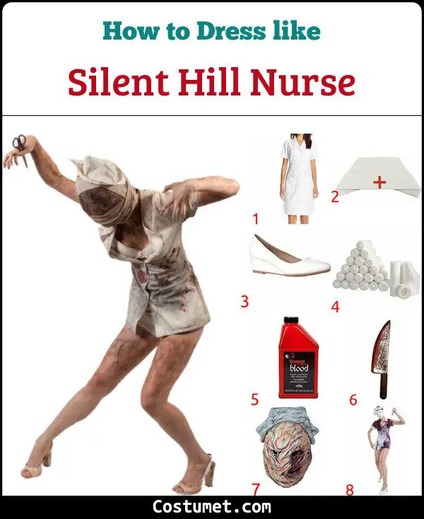 Silent Hill Nurse Costume for Cosplay & Halloween