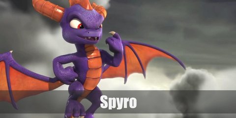 Spyro is a purple dragon with yellow horns, and an orange-yellow pair of wings. He is the defender of Skylands and is quite clever. 