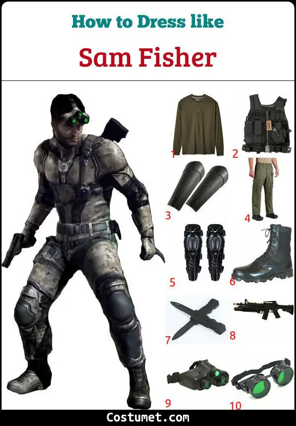 Sam Fisher Costume for Cosplay & Halloween