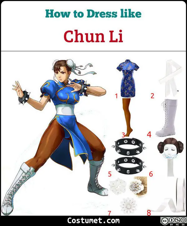 Chun Li Costume for Cosplay & Halloween