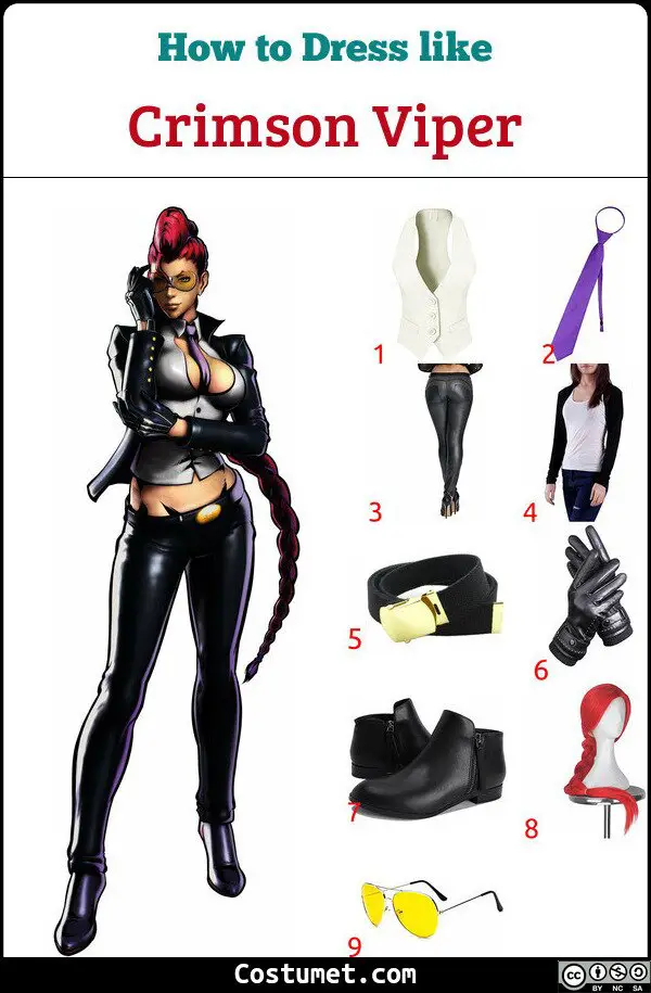 Crimson Viper Costume for Cosplay & Halloween