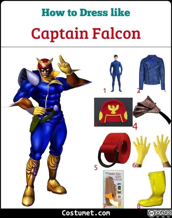 Captain Falcon Costume for Cosplay & Halloween