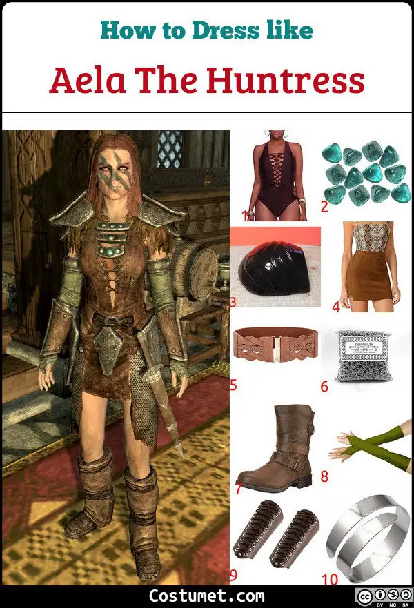 Aela The Huntress Costume for Cosplay & Halloween