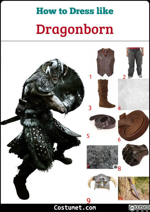 Dragonborn Costume for Cosplay & Halloween