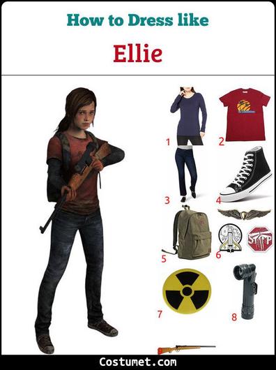 The Last of Us Ellie Costume Cosplay Suit Handmade