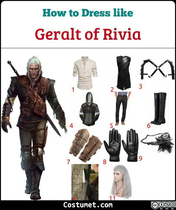 Geralt of Rivia Costume for Cosplay & Halloween