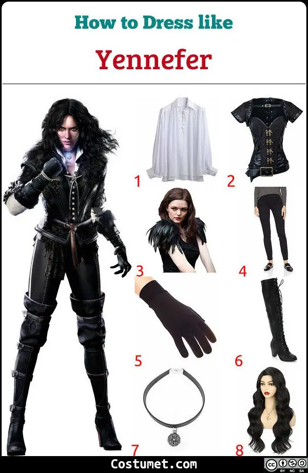 Yennefer Costume for Cosplay & Halloween