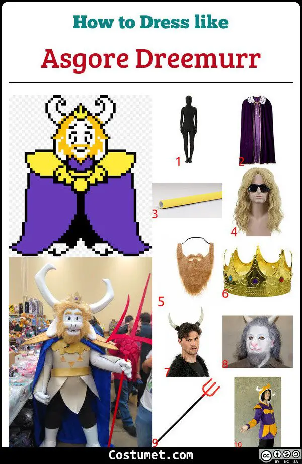 Asgore Dreemurr Costume for Cosplay & Halloween