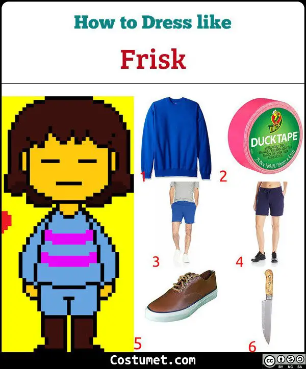 Frisk Costume for Cosplay & Halloween