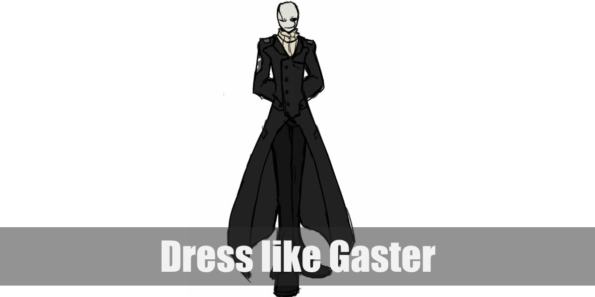 Dr W D Gaster Costume For Cosplay Halloween 2020