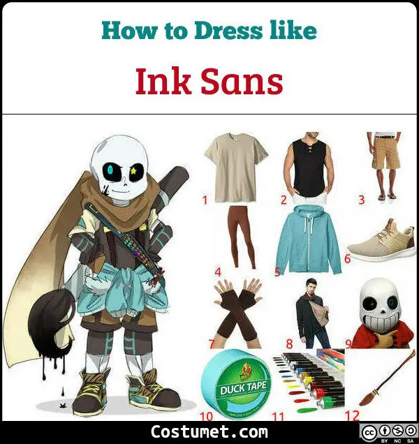 Ink Sans Costume for Cosplay & Halloween