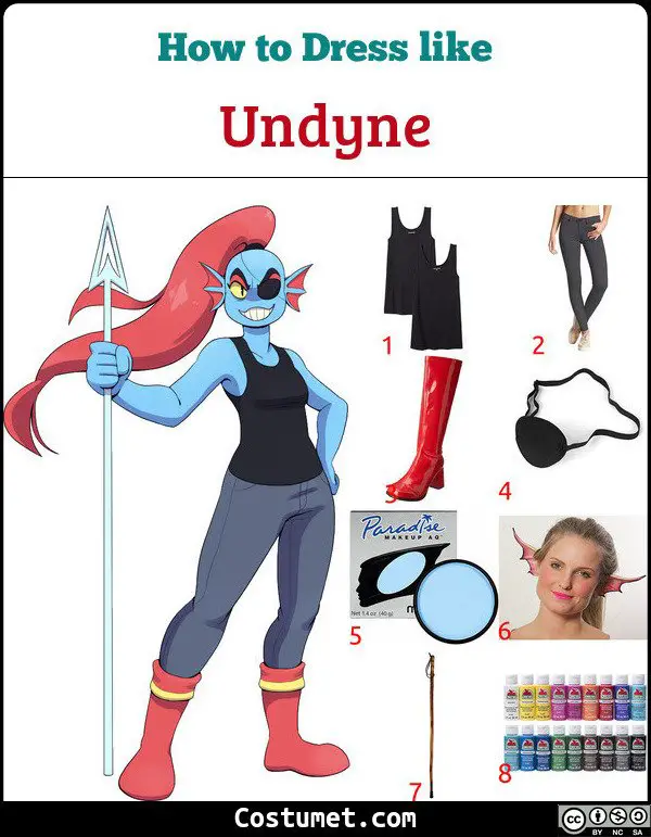 Undyne Costume for Cosplay & Halloween