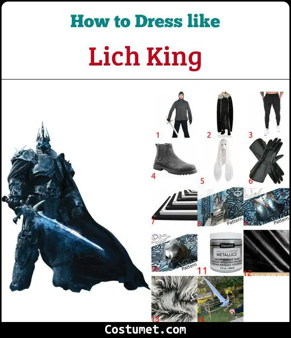 Lich King Costume for Cosplay & Halloween